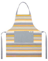 Saffron Stripe Bundle - 1 Towels Set, 1 Apron