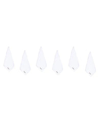 Atom Washcloth Bath Bundle - White - 6 Pack