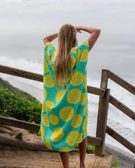 Lemons Hooded Poncho
