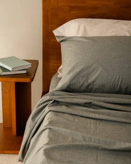 Classic Micro Twill Solid Melange Pillowcase Set Moss