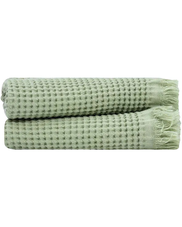 Micro Waffle Hand Bundle Sage