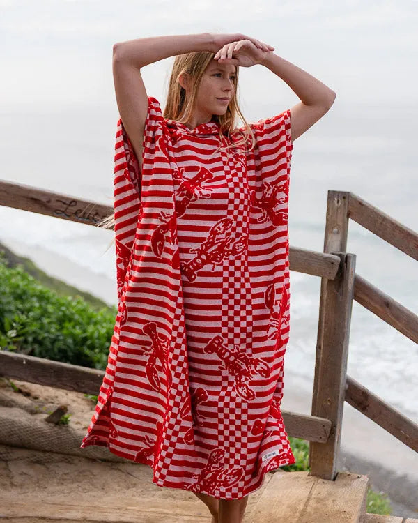 Lobster Hooded Poncho